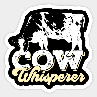 Cow Whisperer Cattle Farmer Gift Sticker